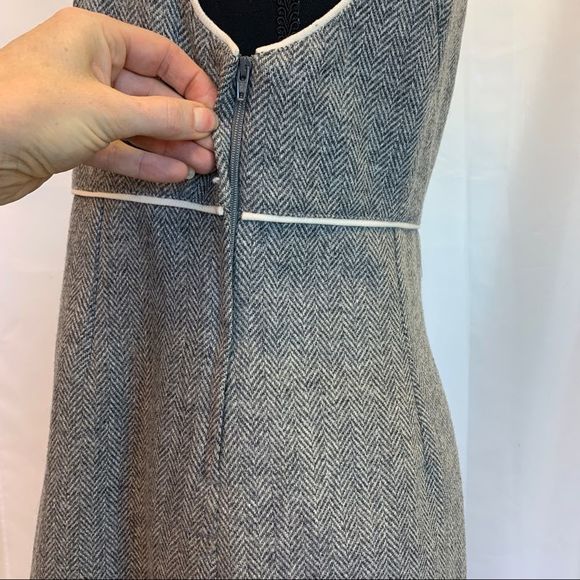 Aritzia Wilfred gray wool sleeveless pockets dress size 10 - Picture 5 of 11